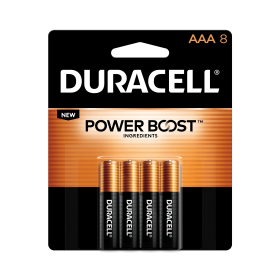 Duracell Coppertop Alkaline AAA Batteries, 8 Pack