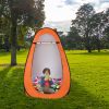 1-2 Person Portable Pop Up Toilet Shower Tent Changing Room Dressing Tent Camping Shelter Orange