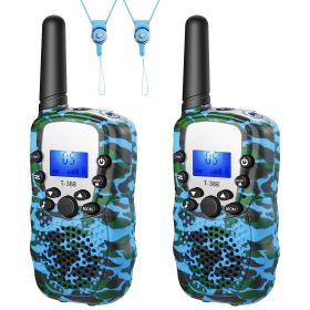 2pcs Children's Walkie Talkie Radio Receiver Toys (Color: Blue)