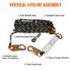 Outdoor Vertical Lifeline Assembly Fall Protection Rope