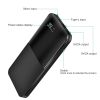 20000mAh Portable Charger Power Bank External Battery Pack with Digital Display Dual USB Charge Ports